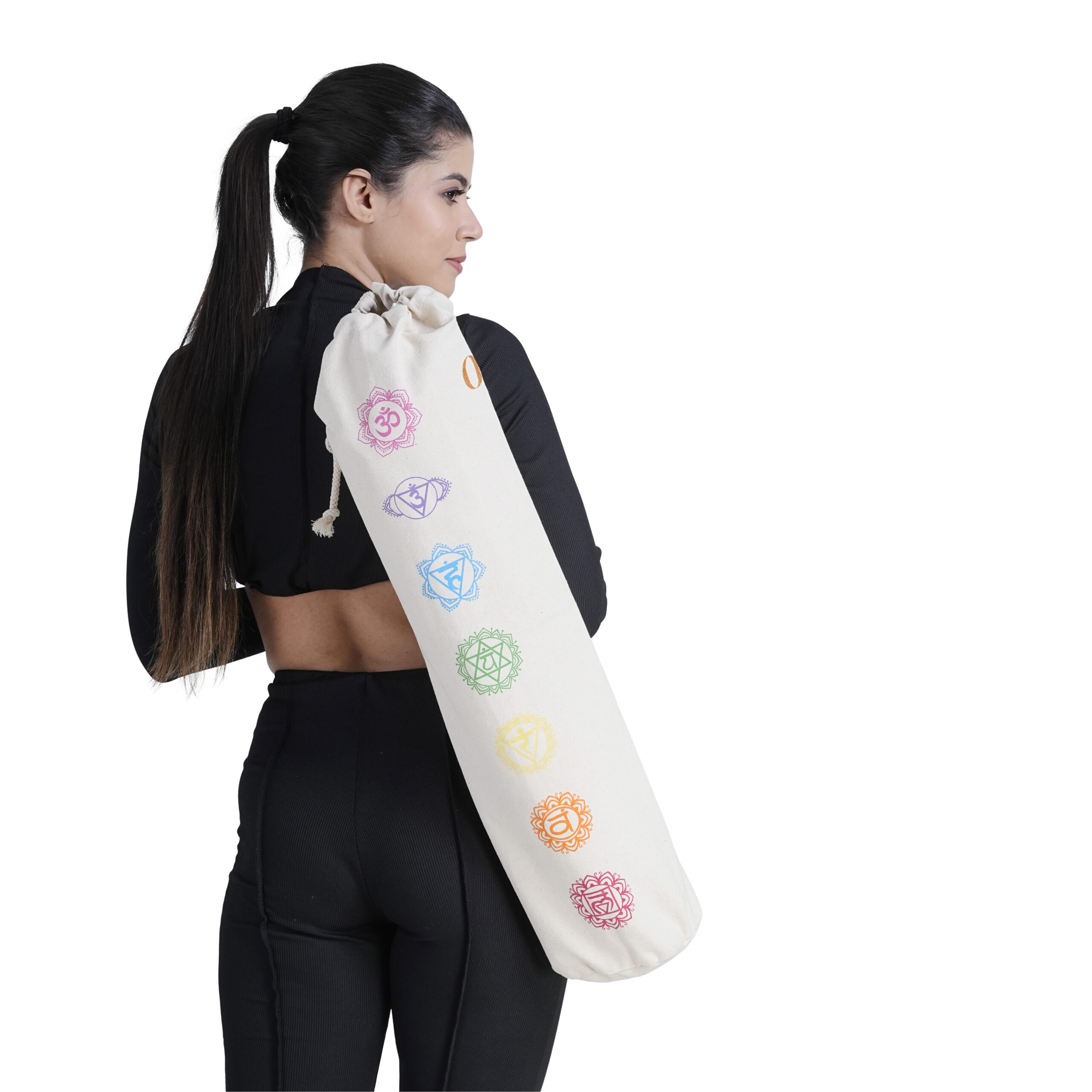 Cotton Canvas Yoga Mat Bag - Image 3