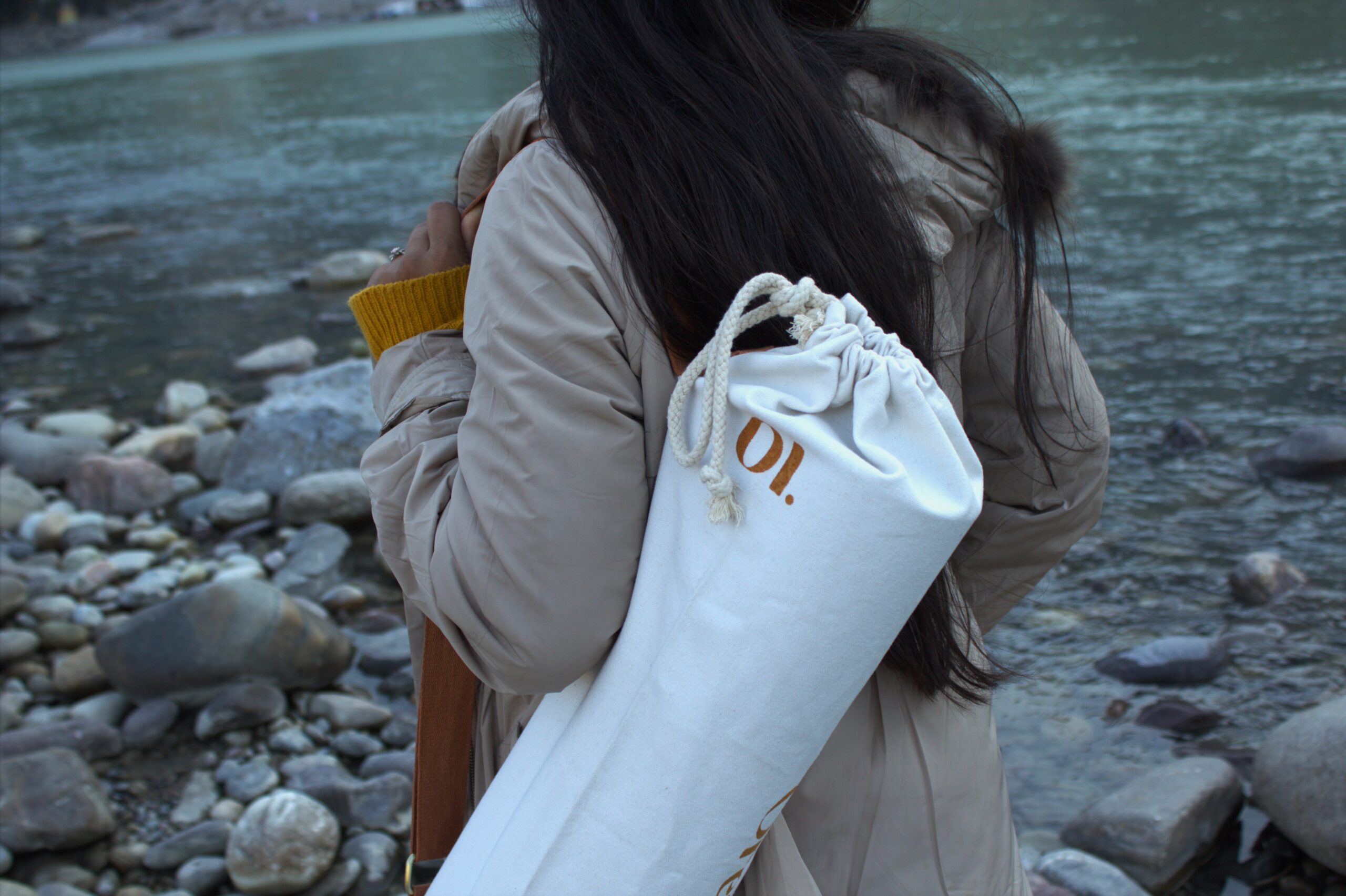 Cotton Canvas Yoga Mat Bag - Image 4