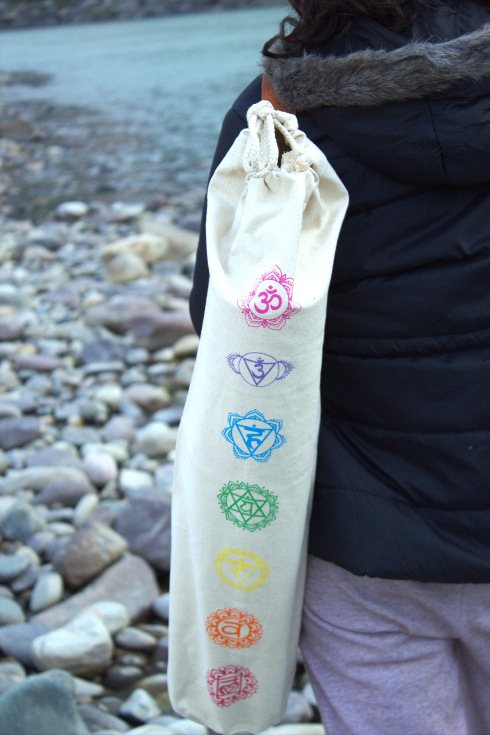 Cotton Canvas Yoga Mat Bag - Image 5