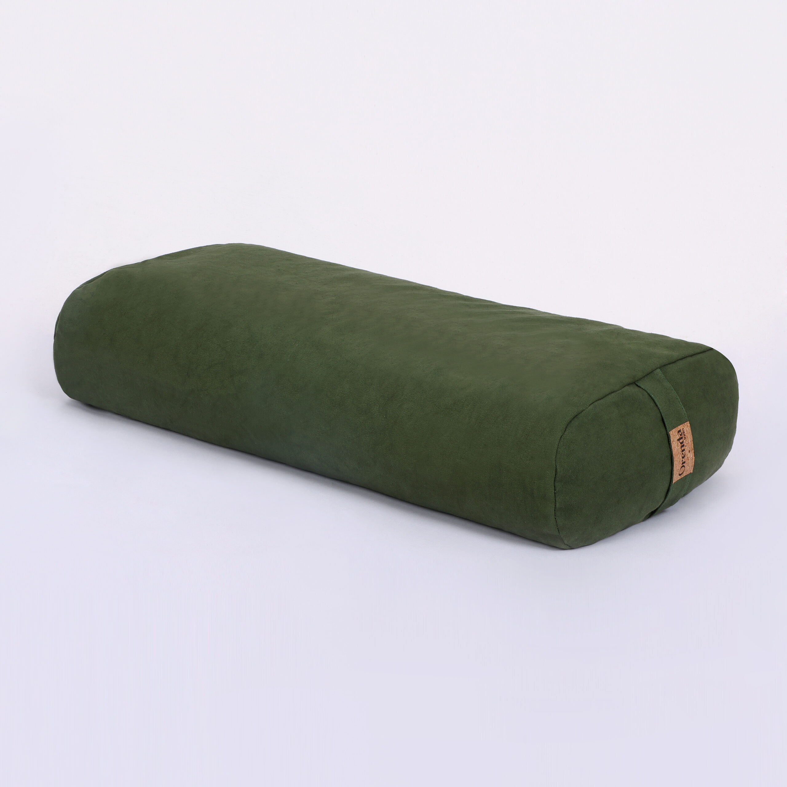 Cotton Canvas Yoga Bolster -With Buckwheat Hull Filling - Image 6