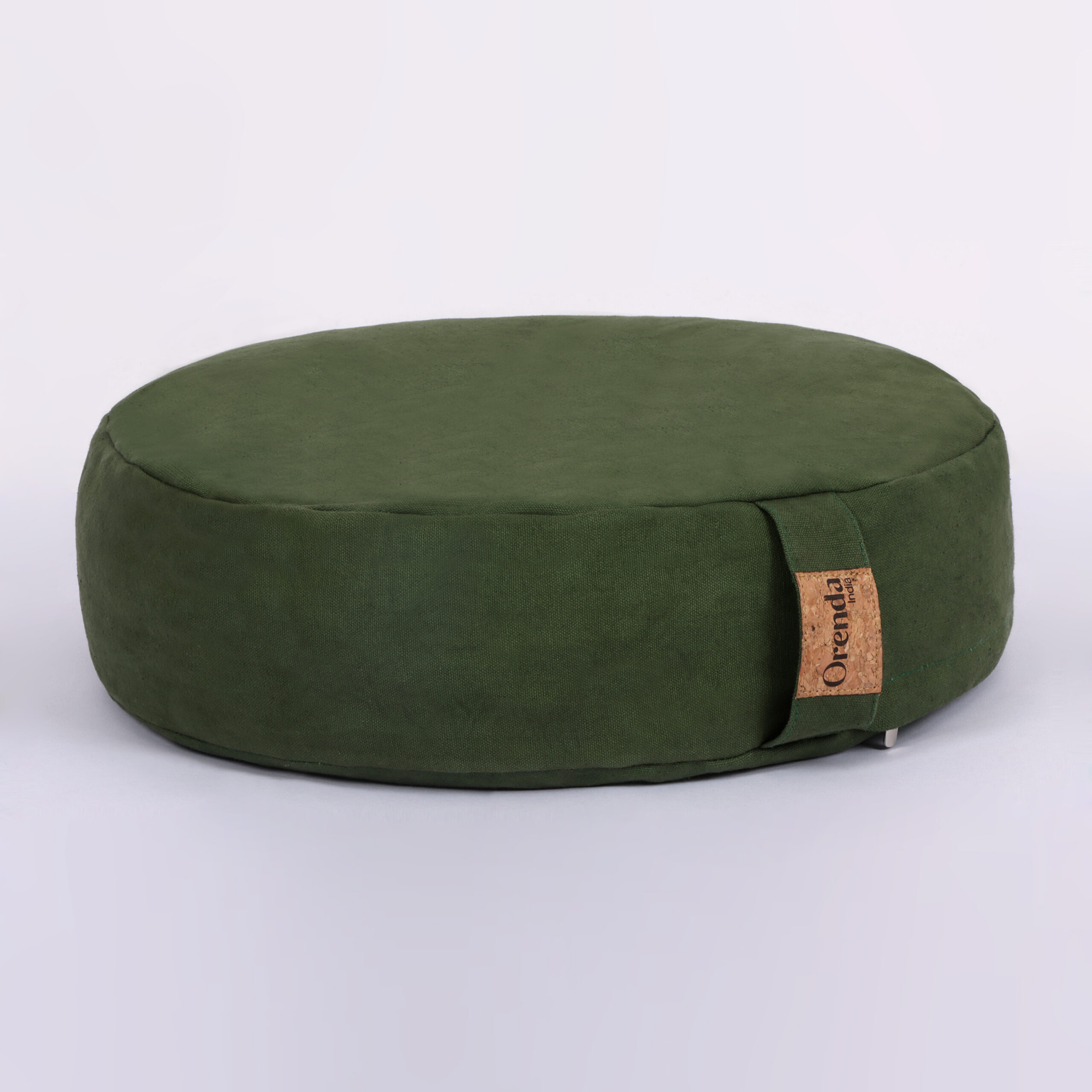 Cotton Canvas Meditation Cushion -With Buckwheat hull Filling - Image 3